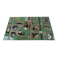 thumbnail image 2 of Kids World Carpets Our Town Green Tufted Nylon Children's Play Area Rug - 4' x 6', 2 of 2