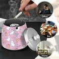 thumbnail image 4 of Yayeee Ashtray with Lid for Cigarette Smokeless Stainless Steel Home Ash Holder, Purple Halloween, 4 of 7