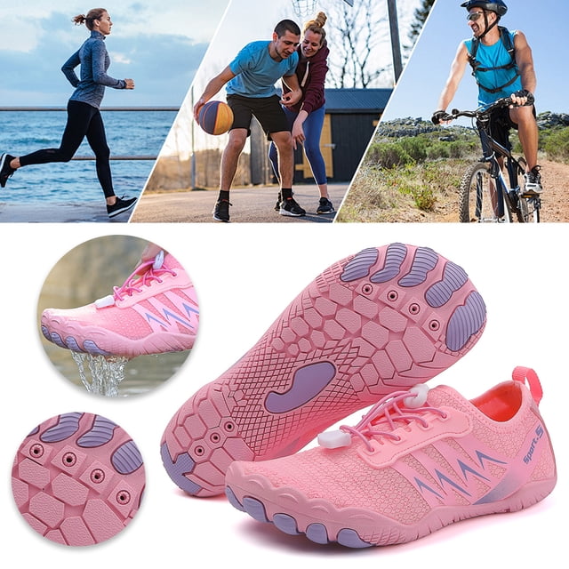 WDOplteas Zapatos Zapatos Surf Transpirables Zapatos Natación para Hombres Mujeres (Rosa 40)