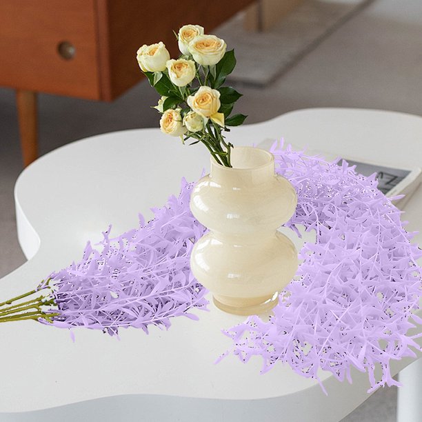 Ganfancp Simulación de Mimbre Decorativo Colgante de Pared de La Boda de Interior Verde Planta de Ratán 5 Tenedor. Liquidación 1X Sauce