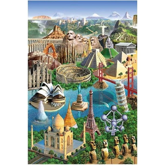 Tomax 100-211 Wonders of the World 1000 Piece Puzzle