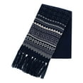 thumbnail image 2 of CTM  Heavy Knit Winter Pattern Scarf (Men), 2 of 2
