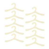 GOOHOCHY Clothes Hangers Plastic White 10pcs Pet Apparel Hangers