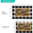 thumbnail image 3 of Sanmadrola Doormat Buffalo Plaid Rug Outdoor Indoor Door Mat 27.5''x43'' Welcome Mat Front Door Buffalo Plaid Check Rug Mats for Porch Entry Way Kitchen Farmhouse Outside Black and White, 3 of 7