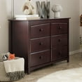 thumbnail image 5 of Stork Craft Kenton 6 Drawer Universal Double Dresser in Espresso, 5 of 16