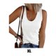 thumbnail image 4 of Qarigey Camisetas sin mangas transpirables para mujer Stay Cool All Summer Long Racerback Womens Vest Top Top ajustado para mujer White XL 1 Type3 NO3, 4 of 5