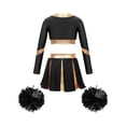 thumbnail image 2 of Kaerm Kids Girls Cheerleading Uniform Cheer Outfits Metallic Patchwork Competition Performance Costume B03 6, 2 of 5
