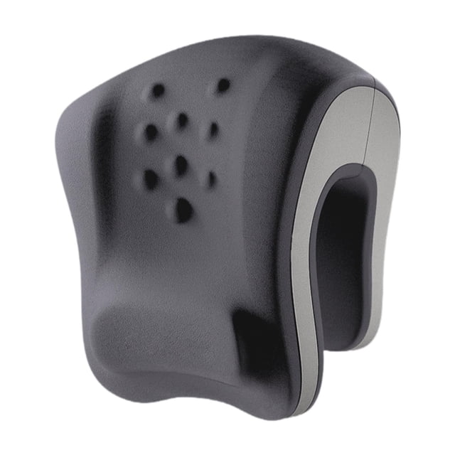 Almohada cervical para silla de oficina con reposacabezas, almohada de escritorio para siestas, cojín de soporte cervical para sofá, avión, viajes, Gris oscuro Gris claro