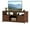 Brown, variant on Dextrus Farmhouse TV Stand for TV up to 65 Inch, Entertainment Center with Power Outlets, White and Oak