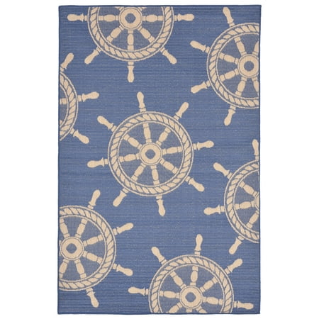 Terrace Patio Rug - Liora Manne Terrace Shipwheel Indoor/Outdoor Area Rug