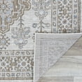 thumbnail image 3 of 5.25' x 7.5' Gray and Brown Contemporary Motif Rectangular Outdoor Area Throw Rug, 3 of 4