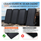 thumbnail image 5 of Power Bank Solar Portátil 36800mah Batería Con Luz 4 Cables Belug, Negro, 5 of 5