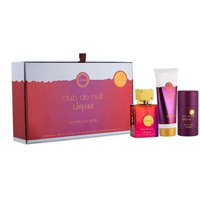 Perfume Armaf Club De Nuit Untold, juego de 3 piezas, 100 ml