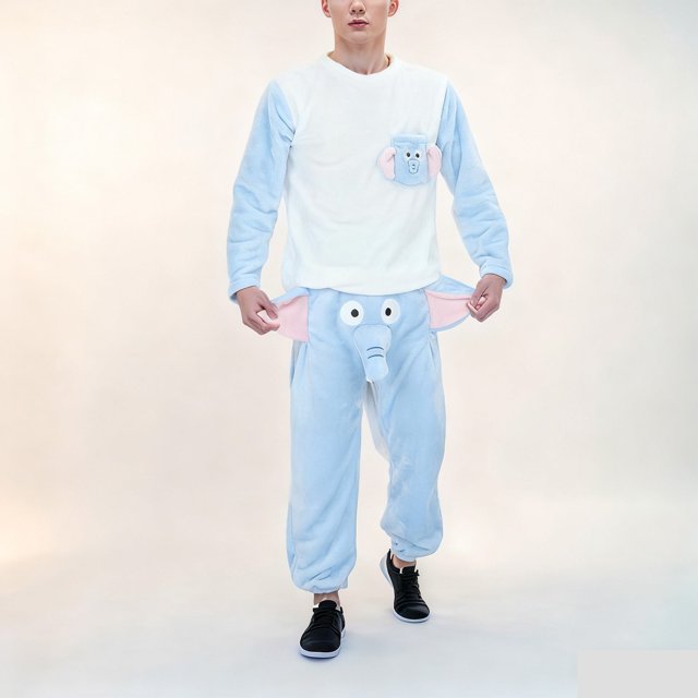 Ceisia Gift Men's Funny Prank Gift Casual Sports Long Sleeve Round Neck Two Piece Top And Pants Set