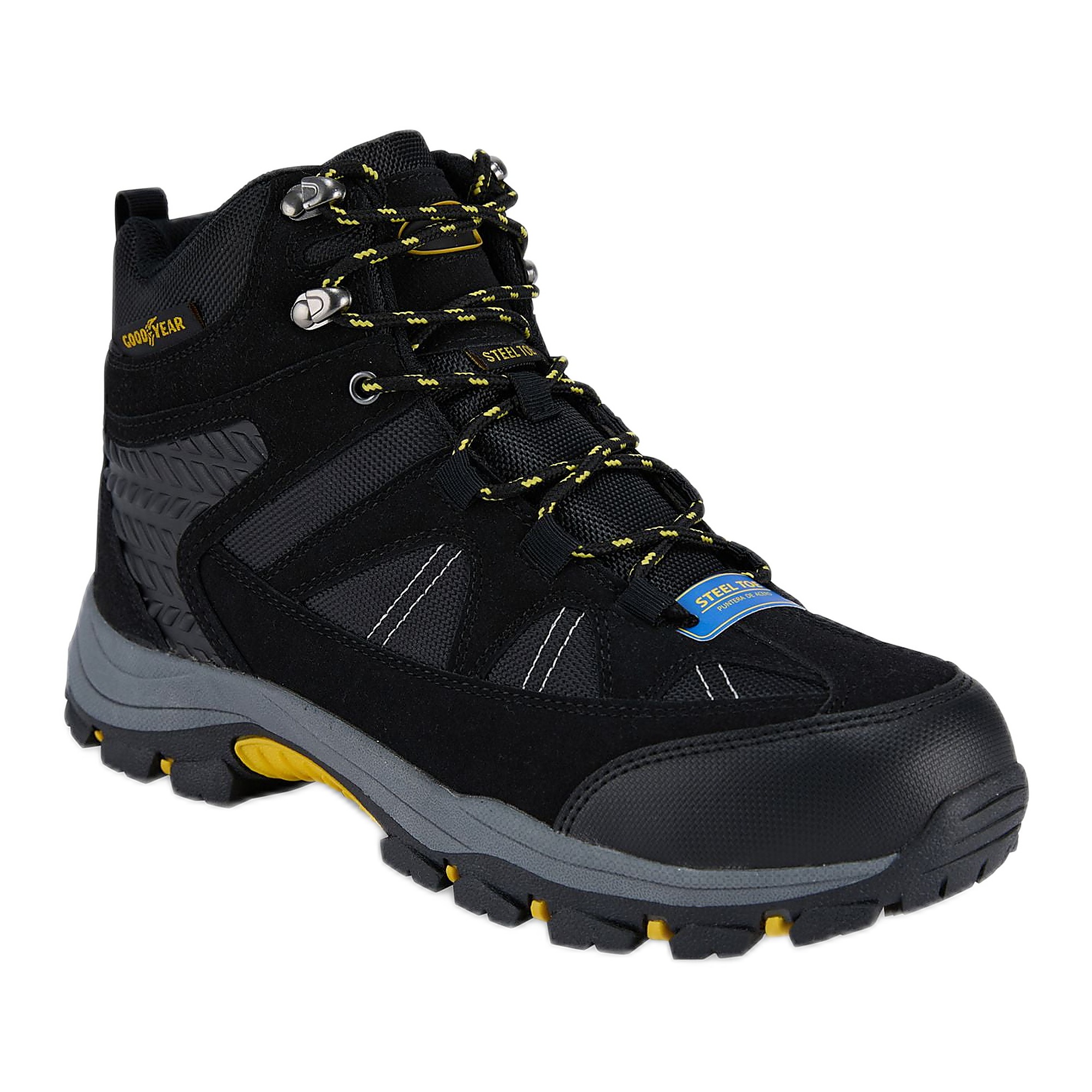 Goodyear Men's Teton Steel Toe Outdoor Hiker Work Boots, Wide photo 1