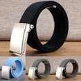 thumbnail image 2 of Canvas Belt Unbuckle Easily Unisex Canvas Canvas Web Belt for Outdoor, 2 of 5