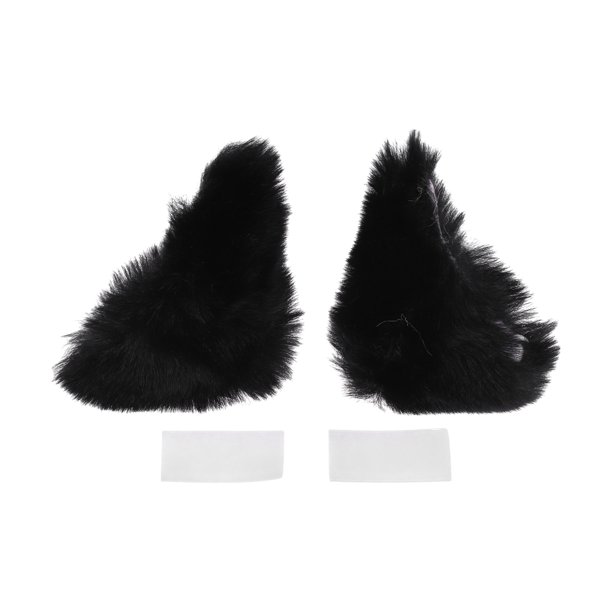 Accesorios para Casco de Motocicleta Decoración Orejas de Conejo Erguidas para Cascos de Motocicleta Bicicleta Esquí Negro Rosa Pegatina 2 Juegos