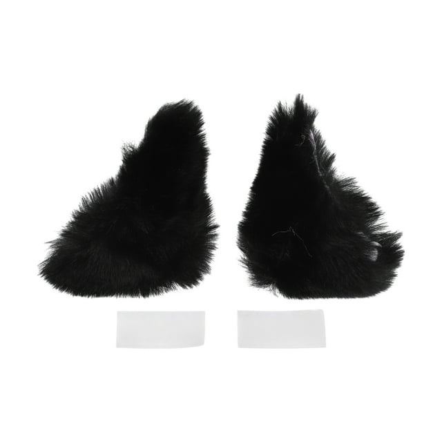 Accesorios para Casco de Motocicleta Decoración Orejas de Conejo Erguidas para Cascos de Motocicleta Bicicleta Esquí Negro Rosa Pegatina 2 Juegos