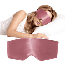 FACEMOON 22 Momme Mulberry Silk Eye Mask, Office Nap Blackout Sleep Mask, Slim and Comfortable with Adjustable Strap