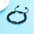 thumbnail image 4 of Adjustable Beaded Lava Men's Bracelet Funeral Urns Bracelets for Cremation Ashes of Loved One Pendant Memorial Jewelry to Keepsake Family Member, 4 of 7