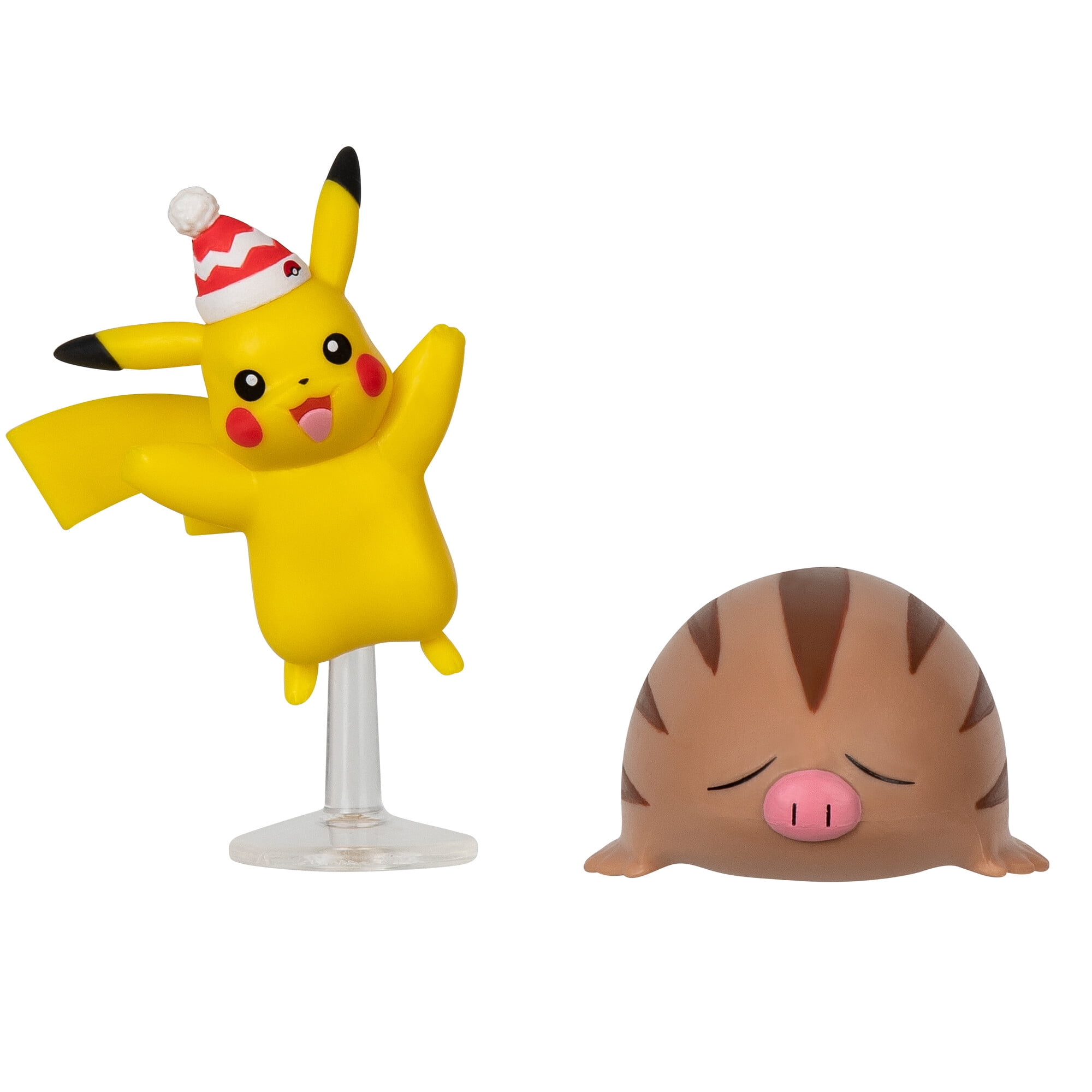 Pokemon Holiday Collectible Battle Figure 2 Pack Featuring Pikachu & Swinub