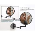 thumbnail image 3 of Bathroom Mirror Makeup Mirror Wall Type Cosmetology Magnifier Extensible Double Face Mirror 8 inch, 3 of 7