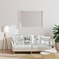 thumbnail image 2 of 20x20 inches 4pcs Bible Verse Quotes Linen Pillow Covers We Love Because He First Loved Us Black Lettering Christian Square Throw Pillow Case Sofa Chair Office Car Decoration, 2 of 6