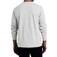 thumbnail image 3 of Henley Neck T-Shirt Men Basic Breathable Men's Long Sleeve Tops Tee Shirts Spring Casual Solid Color Button T Shirts, 3 of 4