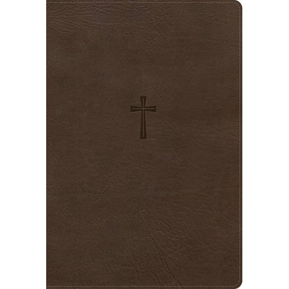 CSB Super Giant Print Reference Bible, Optimal Type, Digital Study Edition, Brown Leathertouch, Indexed, (Hardcover)