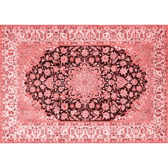 Ahgly Company Indoor Rectangle Persian Red Traditional Area Rugs, 8' x 12'