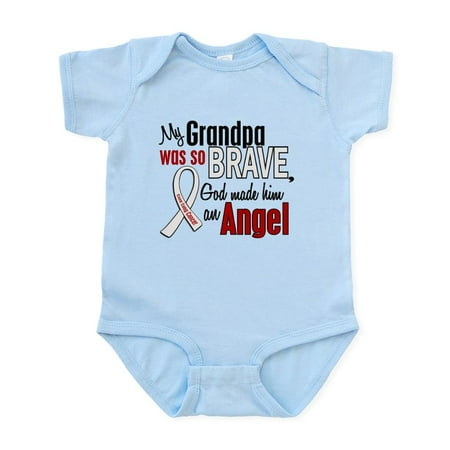 

CafePress - Angel 1 GRANDPA Lung Cancer Infant Bodysuit - Baby Light Bodysuit Size Newborn - 24 Months