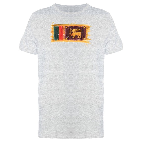 Brush Painting Of Sri Lanka Tee Men's -Image by Shutterstock