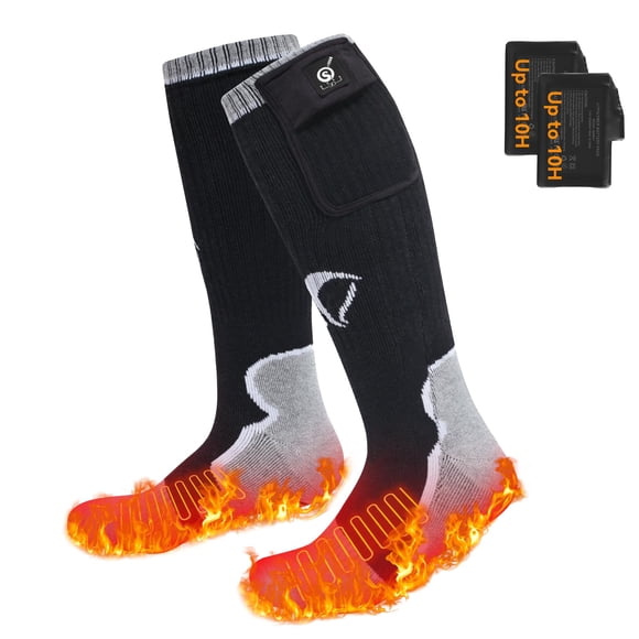 Calcetines eléctricos con calefacción DAY WOLF para hombre y mujer, batería de 10 h