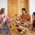 thumbnail image 7 of 3-Piece  Bamboo Cheese Board Set with Magnetic, 28in Large Bamboo Cutting Board Set with Deep Juice Grooves, for Party, Wedding, Kitchen Food Prep, 7 of 7