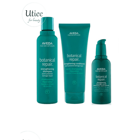 Aveda Botanical Repair Strengthening Shampoo, Conditioner and Overnight Serum (200/200/100ml)