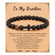 thumbnail image 1 of Pulsera ORISPRE para Hombre 20 cm Ágata Negra Ojo de Tigre con Cruz, 1 of 6