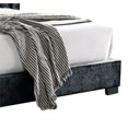 thumbnail image 4 of ACME Rivas Channel-Tufted Fabric Ulphostery Eastern King Bed in Black, 4 of 7