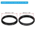 thumbnail image 2 of Uxcell 40.5mm-37mm Step Down Ring with Cleaning Cloth, 2 Pack Camera Lens Filter Adapter Ring, Black, 2 of 6