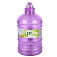 thumbnail image 2 of 1/2 Gallon BPA FREE Reusable Plastic Drinking Water Bottle w/ Stainless Steel Cap - 64 oz. - Purple, 2 of 7