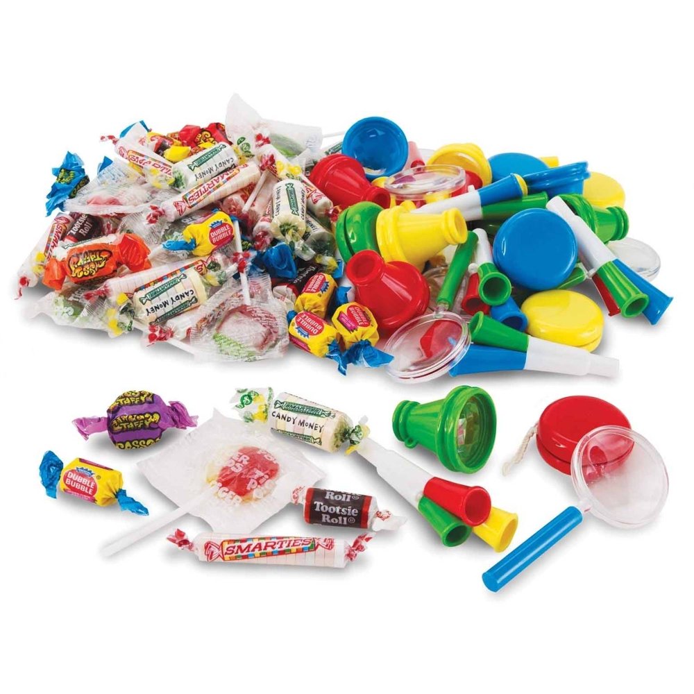 Assorted Pinata Fillers, 32 Pieces Toys, 1lb candy