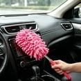 thumbnail image 4 of Microfiber Extendable Hand Duster - Washable Telescopic Pole Car Cleaning Brush, Retractable for High Shelves, Ceiling (Bright Rose Red, 1 Pack), 4 of 5