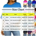 thumbnail image 4 of WRKEKC Short Sleeve Shirts for Women, Summer T-Shirts for Women, Women's Trendy Casual Short Sleeve Gradient Printed Pocket Ladies Round Neck Blouse, 4 of 8