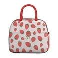 thumbnail image 2 of Lunch Bag Lunch Box for Women Reusable Insulated Lunch Bags,Water-Resistant Strawberry Pattern Cooler Lunch Tote Bag, Large Capacity for Work Travel Picnic, 2 of 6