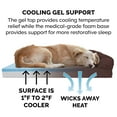 thumbnail image 4 of FurHaven Pet Products Quilted Cooling Gel Top Sofa Pet Bed for Dogs & Cats - Coffee, Medium, 4 of 13