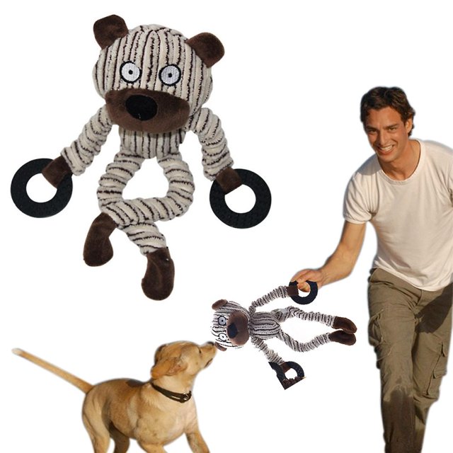 Juguetes para perros YONGSHENG juguete interactivo de pana de felpa duradero con sonido chirriante