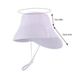 thumbnail image 4 of THDHVS Baby Sun Hat Toddler Infant Summer Sun Protection Fashion Solid Outdoor Hat Cute Sunscreen Hat Cap, 4 of 8