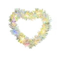 thumbnail image 2 of Lighted Tinsel Heart Wreath for Valentine's Day, 11.8 Inch Battery Operated Sparkling Wall Decor, Glowing Heart Shaped Hanger for Wedding Bridal Shower Date Night Atmosphere Prop (Warm Shimmer), 2 of 4