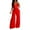 Red, variant on Women's Stylish Solid Color Long Pants Jumpsuit Elegant Casual Wear For Everyday Fashion Wide Leg Rompers for Women All Romper for Women for Party Workout Pantsuit plus Size Romper High Waist Rompers