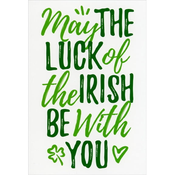 Pictura May The Luck of The Irish Be With You St Patrick's Day Card