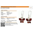 thumbnail image 5 of Sterling Silver and Baltic Honey Amber Kidney Hook Butterflies Earrings, 5 of 8